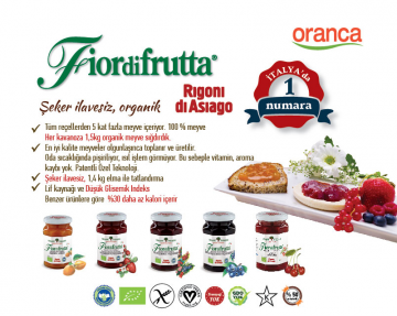 Organik Şeker İlavesiz Sürülebilir Meyve -Yaban Mersini 250 g